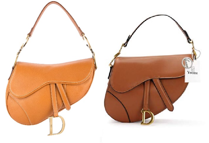 Brown Dior Saddle Bag and Genuine Leather Dior Saddle Bag Dupes