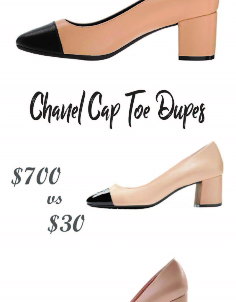 Chanel Two-Toned Cap-Toe Shoes Dupes