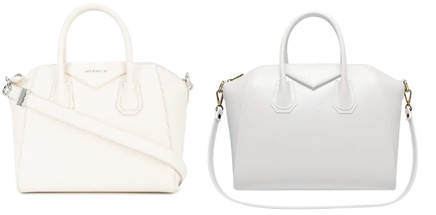 Givenchy White Antigona Bag & Givenchy Antigona Dupes