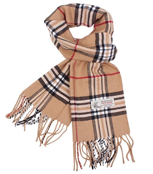 Classic Cashmere Feel Burberry Scarf Look-Alike