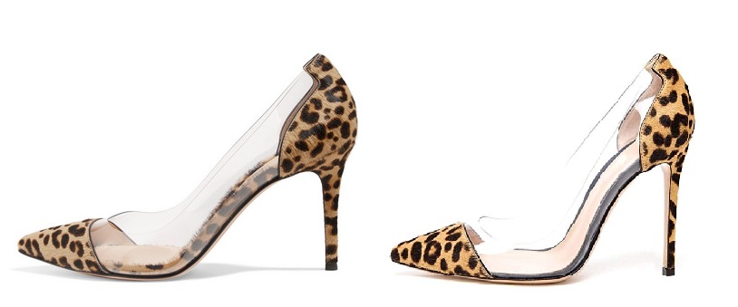 Leopard Gianvito Rossi Plexi Pumps Dupes