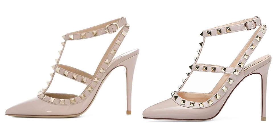 Valentino Rockstud Nude Heels Dupes