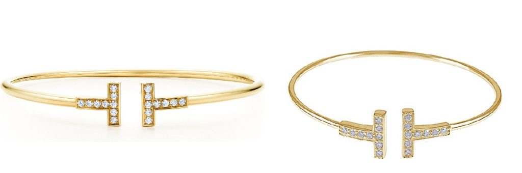 Gold Tiffany T Bracelet & Tiffany T Gold Bracelet Dupes