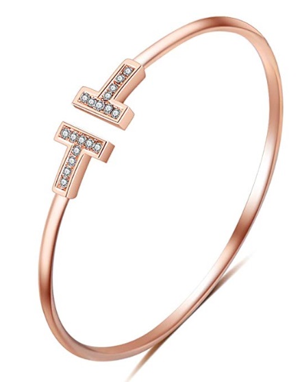 Rose Gold Tiffany T Bracelet Dupes