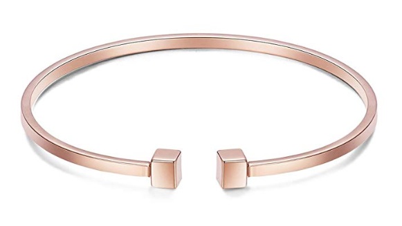 Rose Gold Tiffany T Bracelet Look-Alike