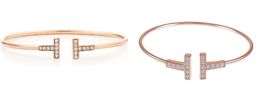 Rose Gold Tiffany T Bracelet & Tiffany T Rose Gold Bracelet Dupes