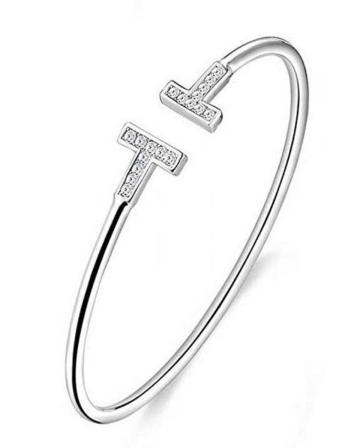 Silver Tiffany T Bracelet Dupe On Amazon