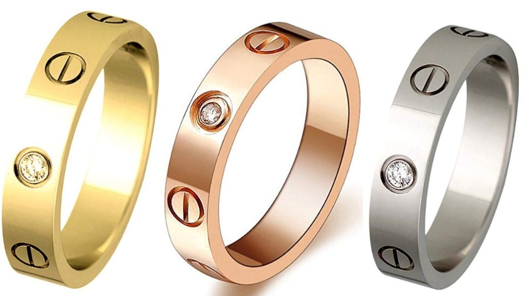 Cartier 4mm Diamond Love Rings Dupes