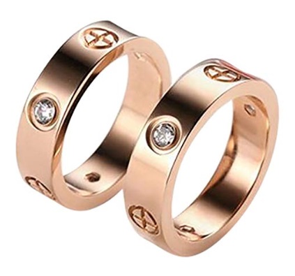 Rose Gold Cartier Rings Look-Alikes