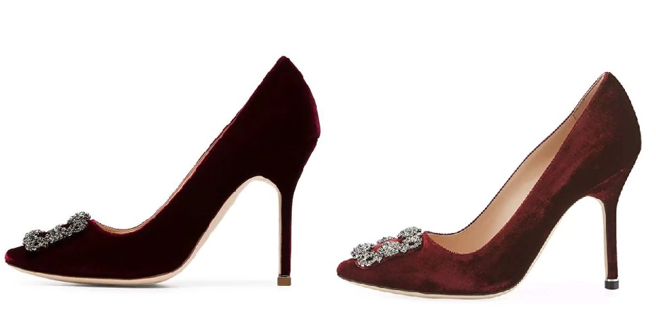 Red Manolo Blahnik Hangisi Pumps Dupes