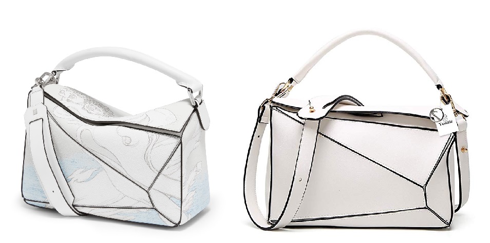 White Loewe Puzzle Bag Dupes