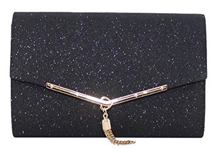 Black YSL Look-Alike Tassel Bag