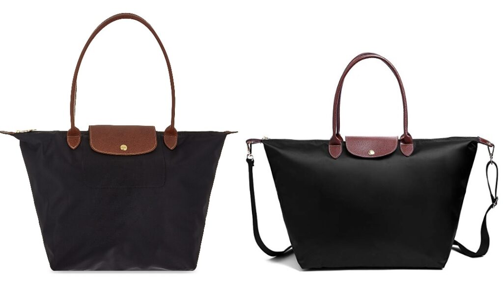 Longchamp Le Pliage Black Dupes