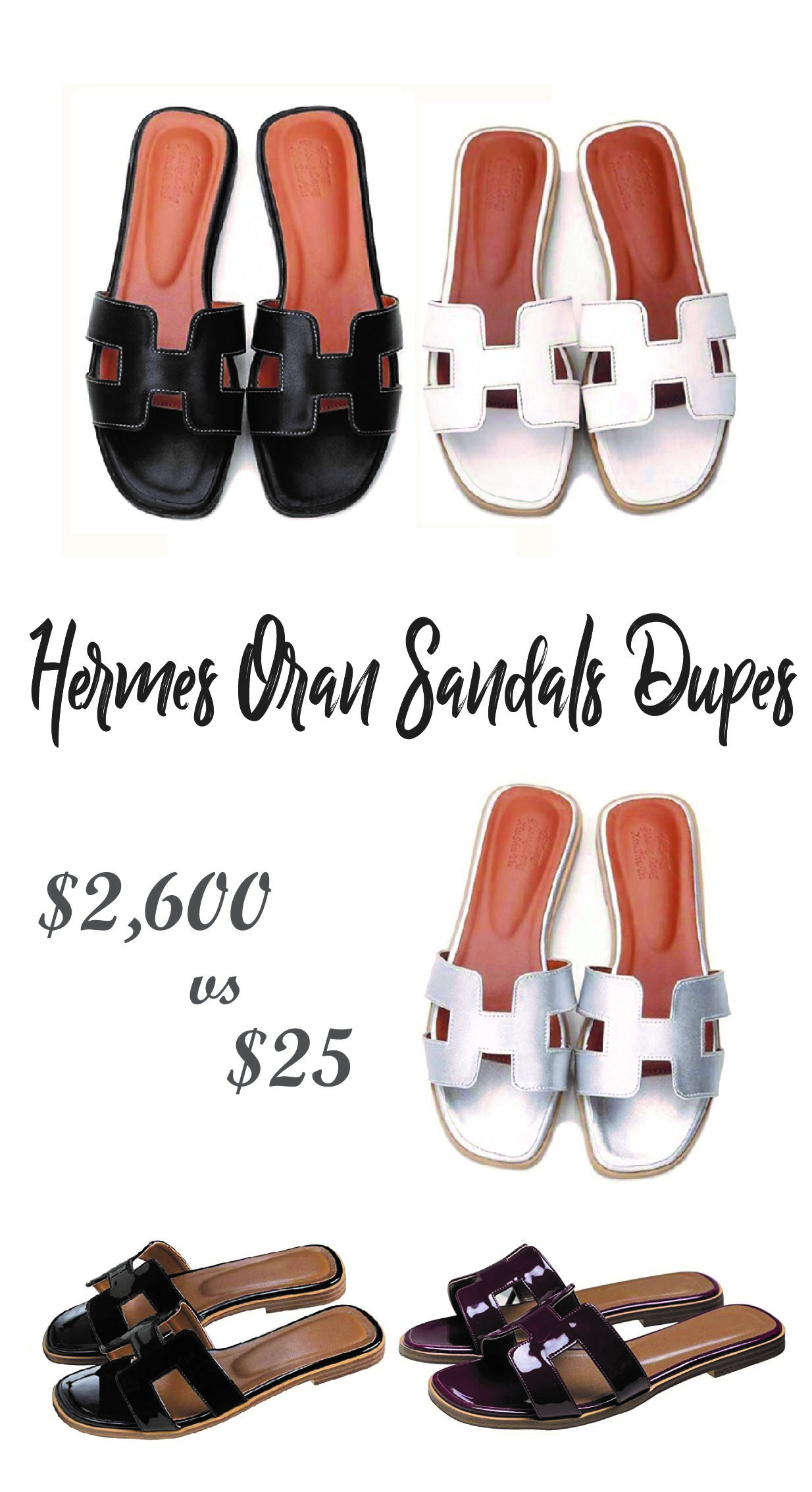 Exciting Hermes Oran Sandals Dupe Pictures