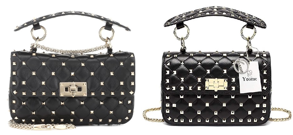 Black Valentino Spike Bag Dupes