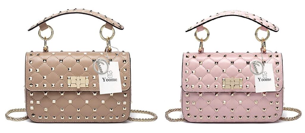 Nude Valentino Spike Bag Dupes on Amazon