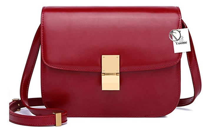 Burgundy Celine Box Bag Dupes on Amazon