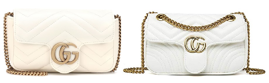 White Gucci Marmont Bag Dupe