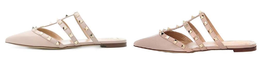 Beige Valentino Rockstud Mules Dupes on Amazon