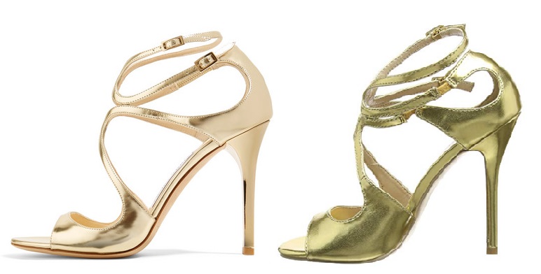 Gold Jimmy Choo Sandals Dupes on Amazon