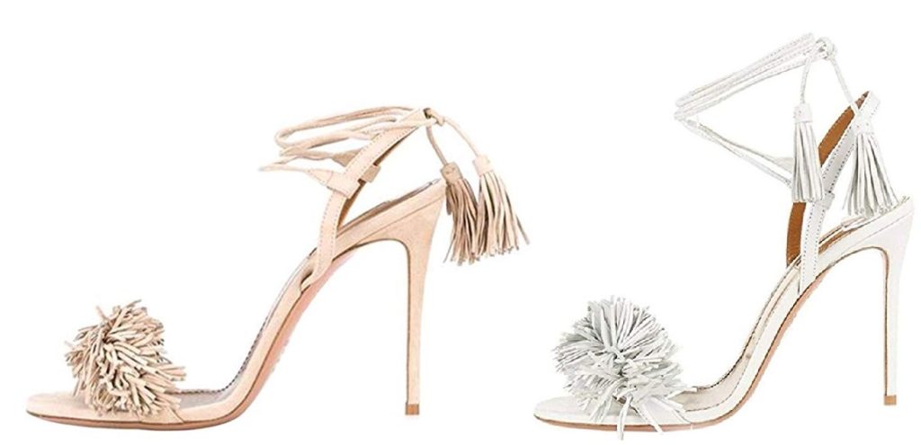 Light Aquazzura Wild Thing Sandals Dupes