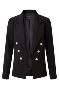 lipsy military tailored button blazer