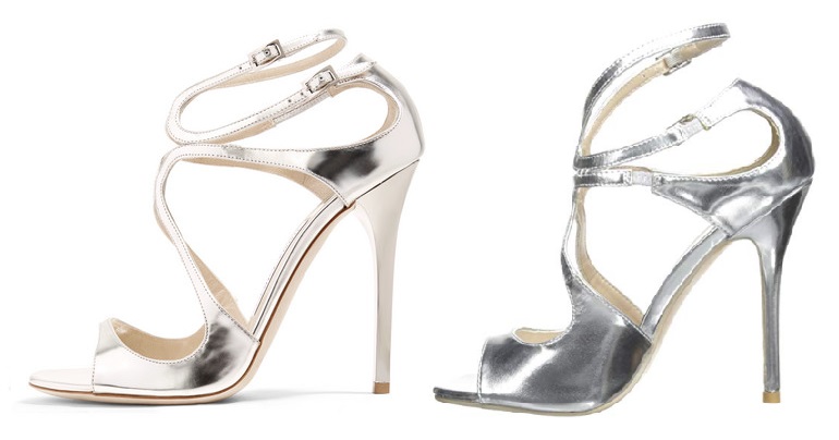 Silver Jimmy Choo Sandals Dupes