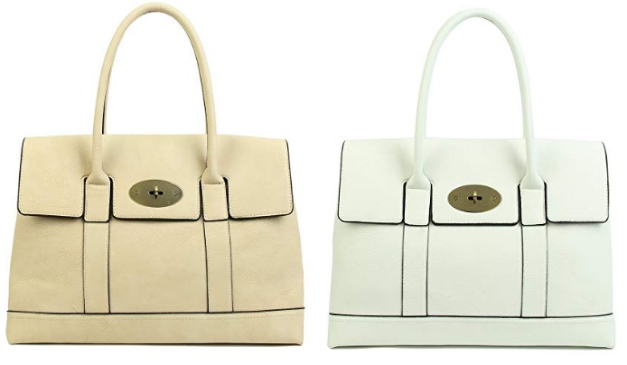 Beige and White Mulberry Bayswater Dupes