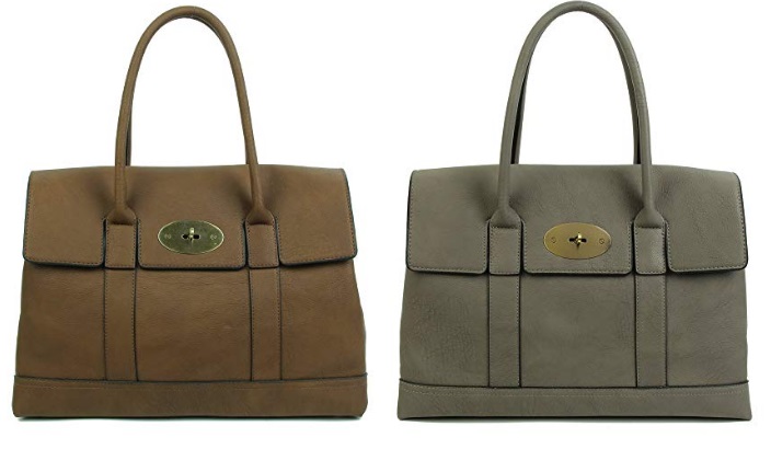 Brown and Grey Mulberry Bayswater Dupes