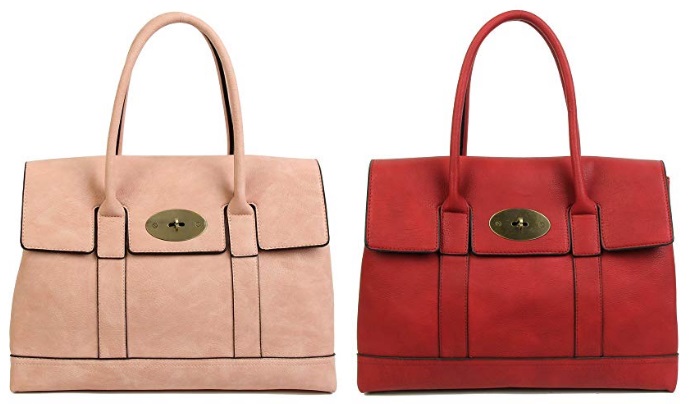 Pink and Red Mulberry Bayswater Tote Dupes