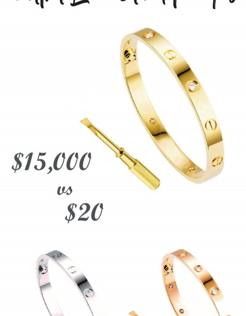 Cartier Bracelet Dupes on Amazon