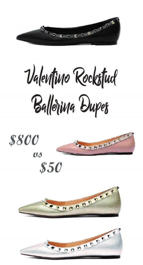 Valentino Rockstud Ballerina Alternatives and Dupes on Amazon