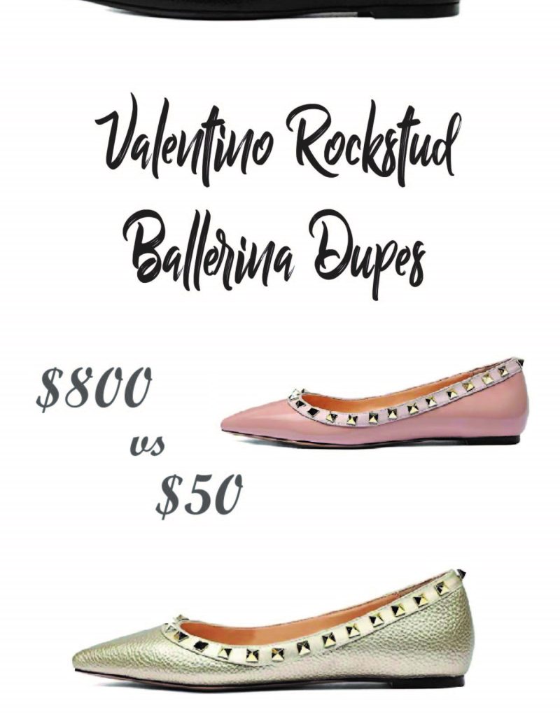 Valentino Rockstud Ballerina Alternatives and Dupes on Amazon