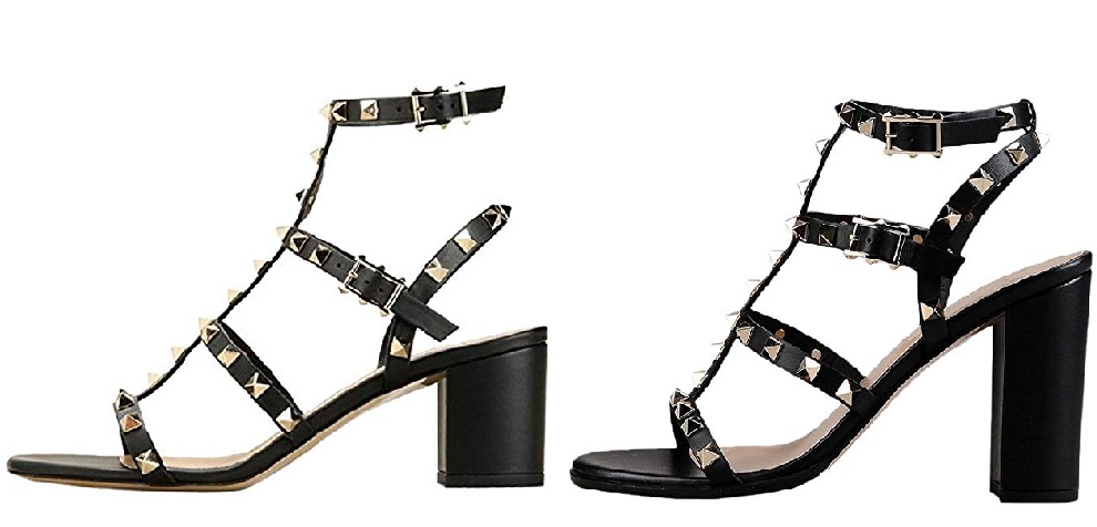 Valentino Rockstud Block Heel Dupes on Amazon