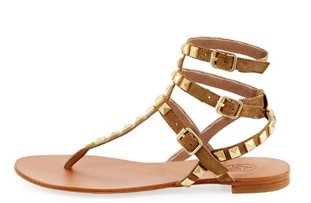 Ash Mumbaia Suede Studded Flat Sandals Valentino Sandals Look-Alikes