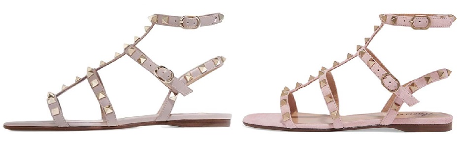 Pink Valentino Flat Sandals Dupes