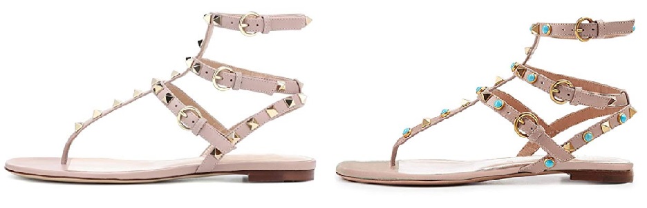 T-Strap Valentino Flat Sandals Dupes