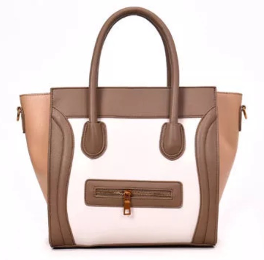 Two-coloured Celine Luggage Tote Dupe