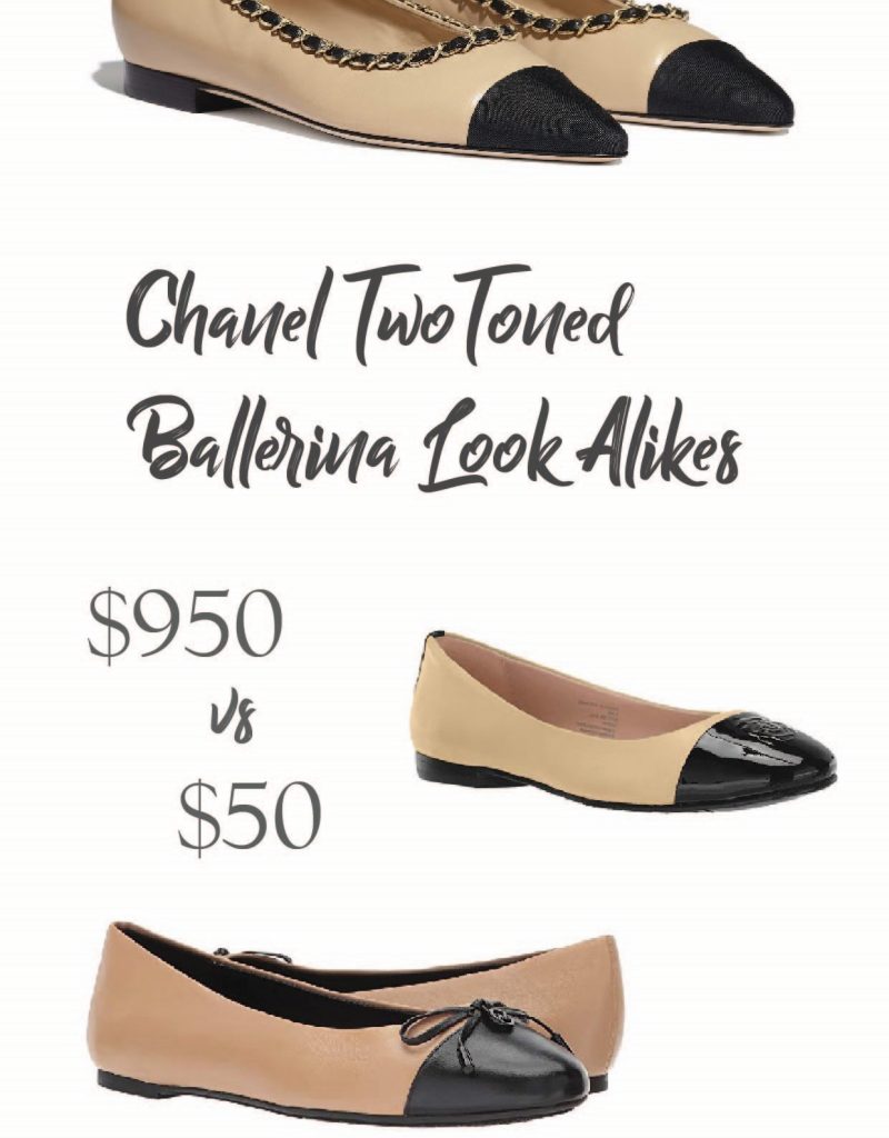 Chanel-Two-Toned-Ballerina-Flats-Look-Alikes-Dupes-and-Alternatives-for-under-100