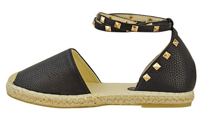 Black Flat Valentino Rockstud Espadrilles Dupes