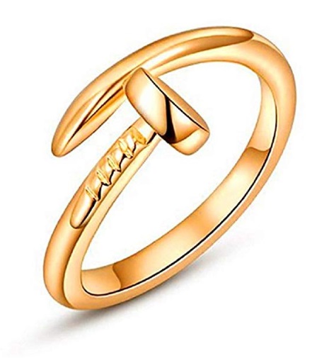 Gold Cartier Juste un Clou Ring Dupes