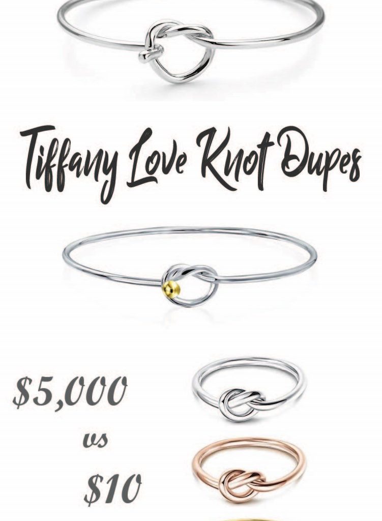 Tiffany Love Knot Bracelet and Rings Dupes