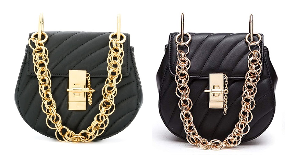 Black Chloe Drew Bijou Shoulder Bag and Black Chloe Drew Bijou Bag Dupes