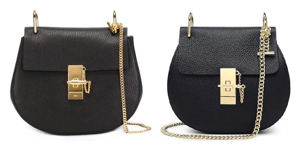 Black Chloe Drew Shoulder Bag and Black Chloe Drew Bag Dupes