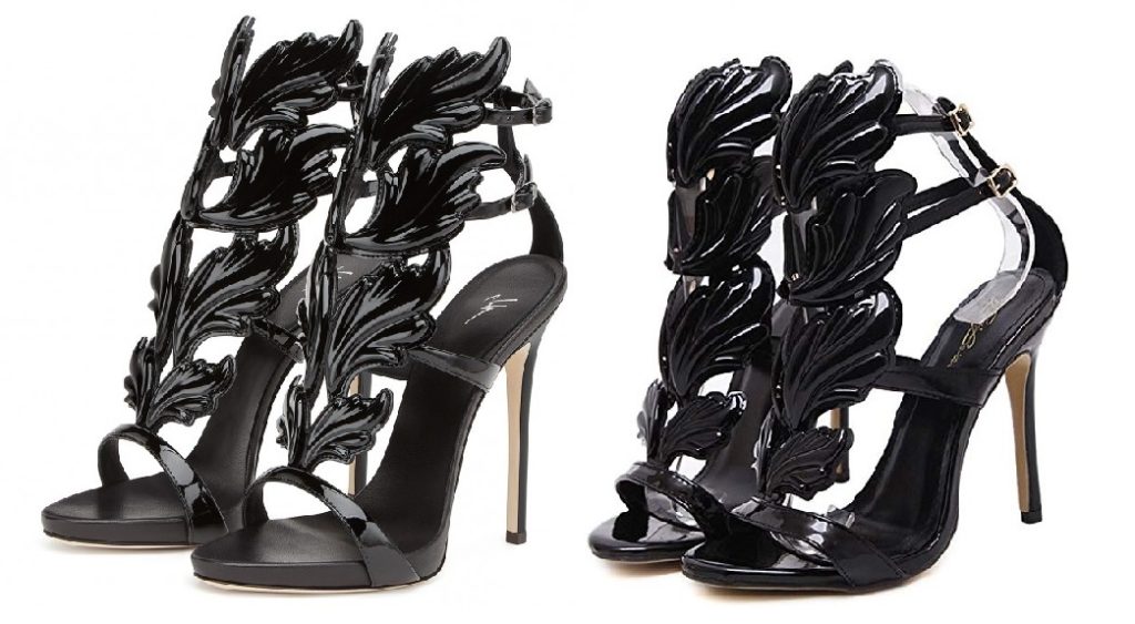 Black Giuseppe Zanotti Cruel Sandals Dupes