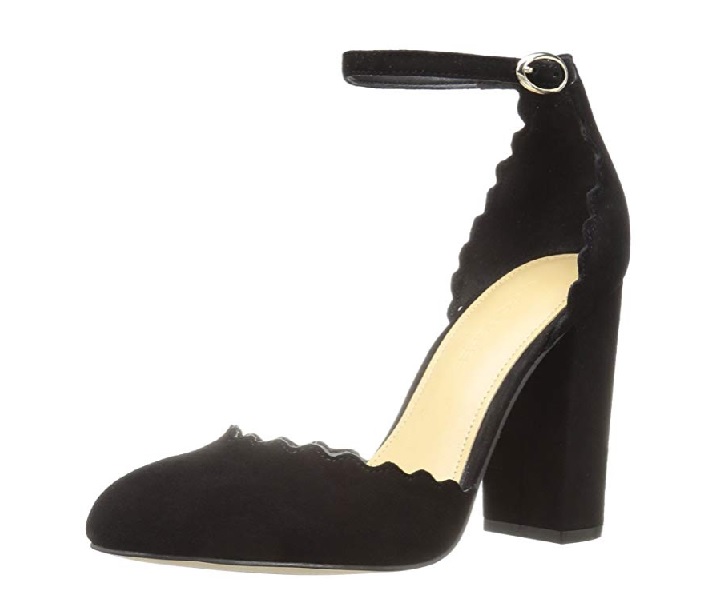 Black High Heel Ankle Strap Chloe Lauren Pumps Dupes