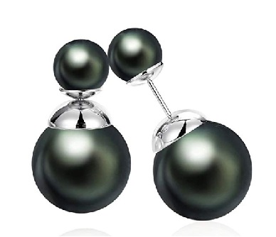 Black Pearl Dior Tribales Earrings Dupes