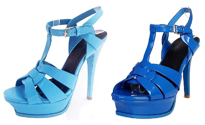 Blue YSL Tribute Sandals Dupes