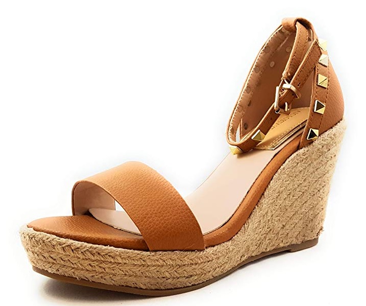 Brown Valentino Rockstud Wedges Dupes