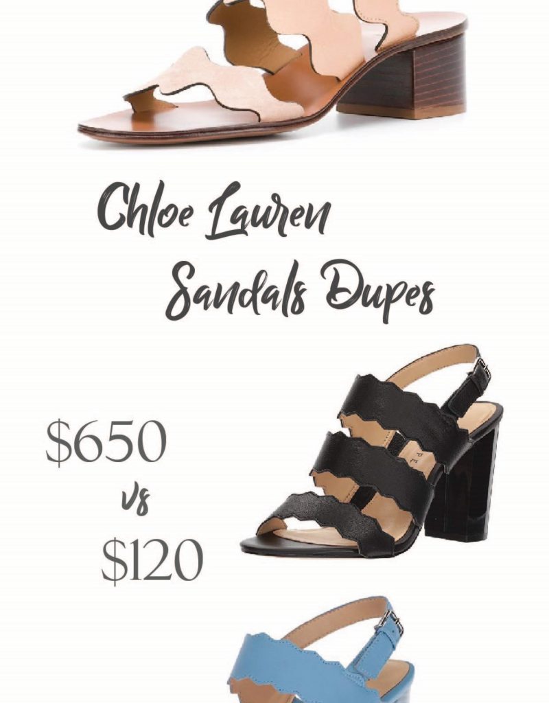 Chloe Lauren Leather Scalloped Look-Alikes